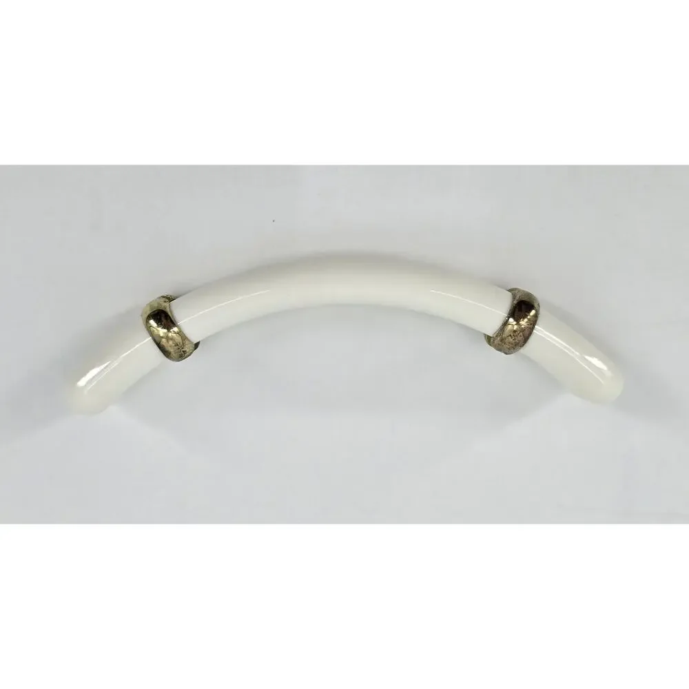 Vintage 1980s‎ Cascade Banana Hair Clip – Single Ivory Ponytail Holder